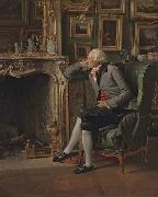 Henri Pierre Danloux The Baron de Besenval in his Study Spain oil painting artist